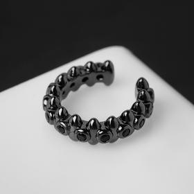 

Серьга "Каффа" шипы, цвет чёрный в сером