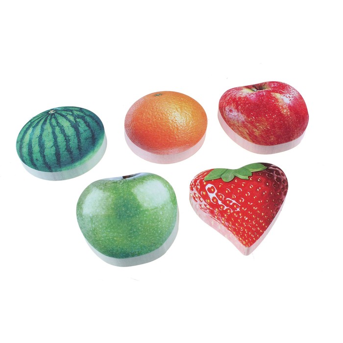 Блок с липким краем 100л Фрукты МИКС в блистере