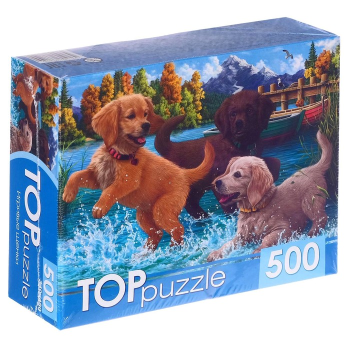 

Пазлы «Игривые щенки», 500 элементов
