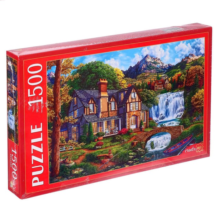 

Пазлы «Домик у большого водопада», 1500 элементов