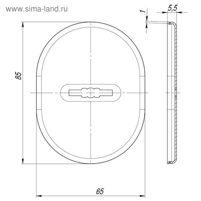 фото Накладка декоративная esc 475 ab , сув. замок, цвет зеленая бронза fuaro