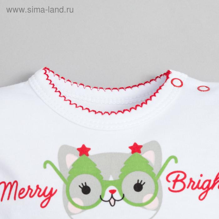 

Боди-платье Крошка Я "Winter party", рост 74-80 см, белый