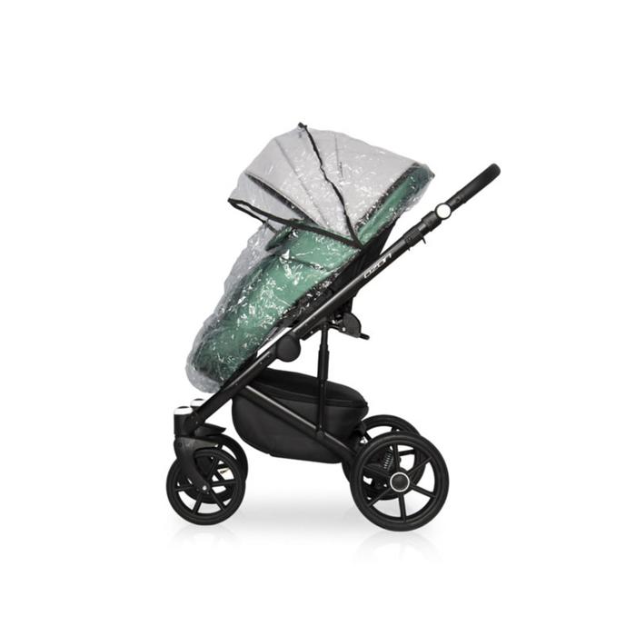 

Коляска 2 в 1 Riko Ozon Shine, цвет изумруд, серый