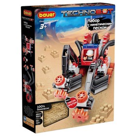 Конструктор Technobot, цвет: красный, белый, серый, с кинетическим песком Ош