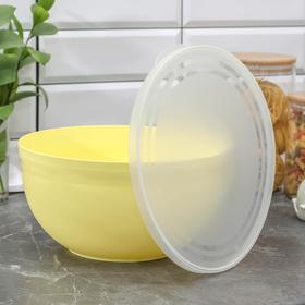 

Миска с крышкой, Line, 5 л, цвет МИКС