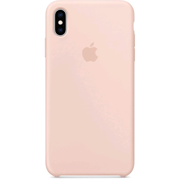 фото Чехол клип-кейс apple для iphone xs max (mtfd2zm/a), силиконовый, розовый песок
