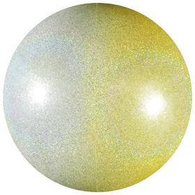 

Мяч Pastorelli Glitter HIGH VISION 18 см, цвет серебристый/жёлтый