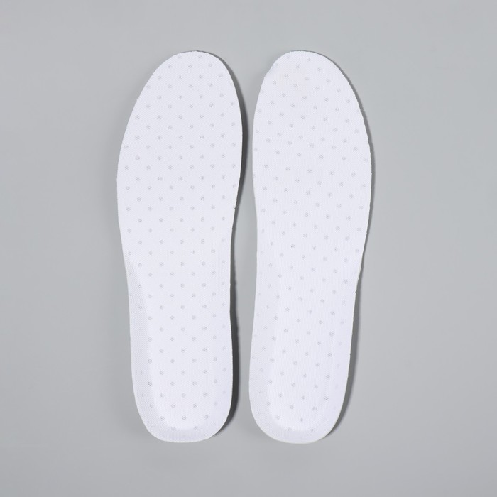 Стельки для обуви, универсальный размер, дышащие, пара, цвет белый