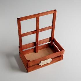 

Кашпо флористическое с окном "С Новым годом", 15 × 9 × 25 см