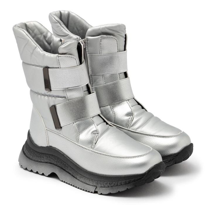 Дутики цвет серебряный размер 34 1319₽