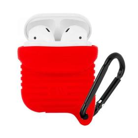 

Чехол Case-Mate AirPods Water Resistant Case, красный, чёрный
