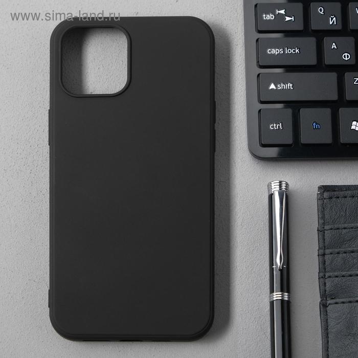 фото Чехол activ full original design, для apple iphone 12 pro max, силиконовый, чёрный