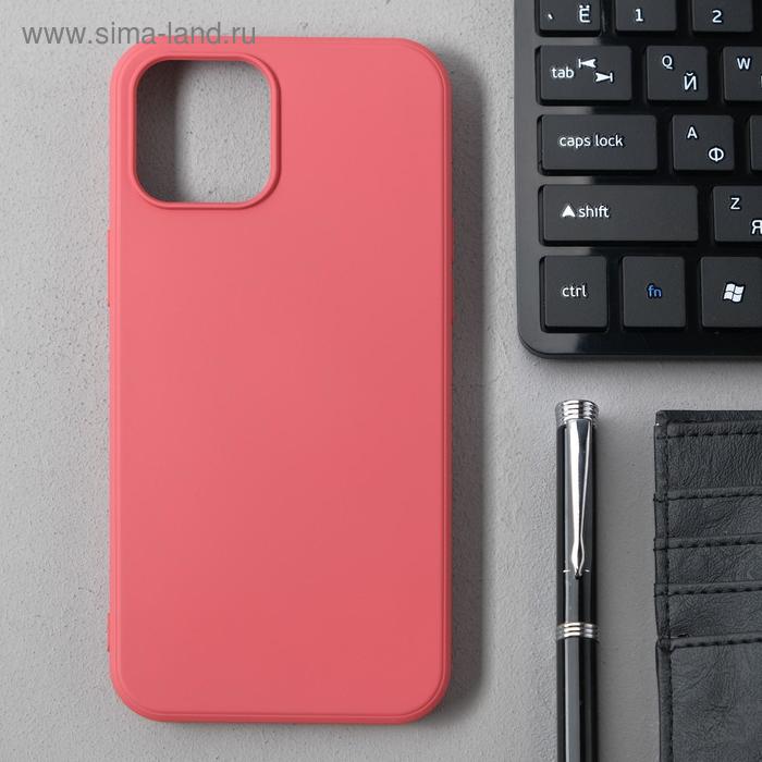 фото Чехол activ full original design, для apple iphone 12 pro max, силиконовый, бордовый