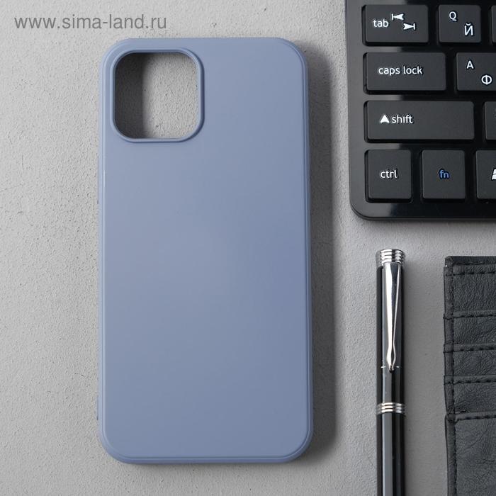 фото Чехол activ full original design, для apple iphone 12 pro max, силиконовый, серый