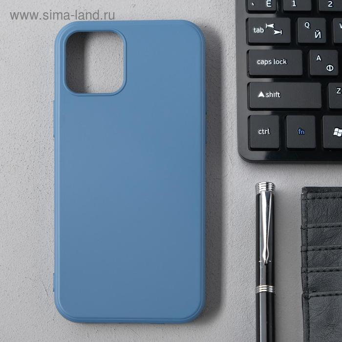 фото Чехол activ full original design, для apple iphone 12/12 pro, силиконовый, синий