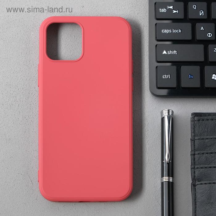 фото Чехол activ full original design, для apple iphone 12/12 pro, силиконовый, бордовый