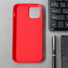 

Чехол Activ Full Original Design, для Apple iPhone 12/12 Pro, силиконовый, красный
