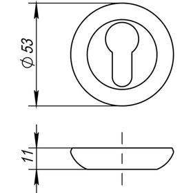 

Накладка под цилиндр ET RM CP-8