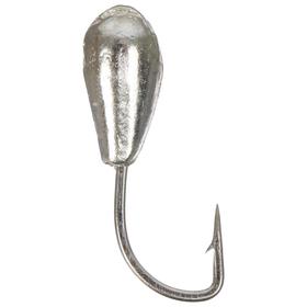 

Мормышка «Капля» с отверстием, цвет silver plated, d=3, 5 шт.