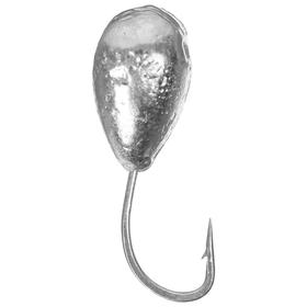 

Мормышка «Капля» с отверстием, цвет silver plated, d=6, 5 шт.