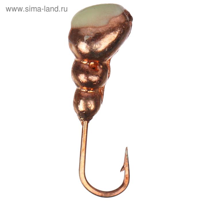 

Мормышка "ЯМАН" Муравей с отверстием, вес 0.6 г, цвет COPPER PLATED, фосфорная пятка, d=4 мм (уп. 5 шт.)