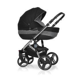 

Коляска Bruno silver, 3 в 1, цвет черный