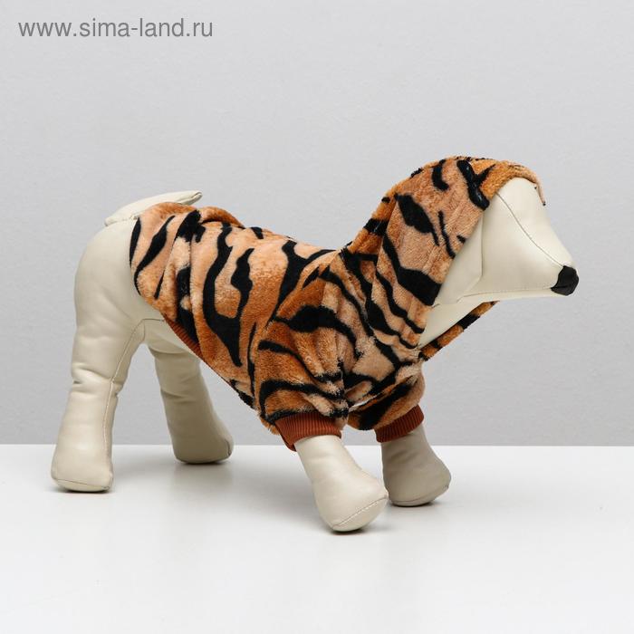 

Куртка "Тигрёнок" с капюшоном, размер L (ДС 35 см, ОГ 45 см, ОШ 35 см)