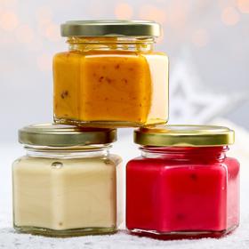 

Крем-мёд «С Новым годом»: со вкусом малины, апельсина, хлопка, 120 г. х 3 шт.