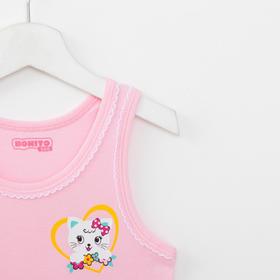 

Майка для девочки, цвет светло-розовый, рост 104 см