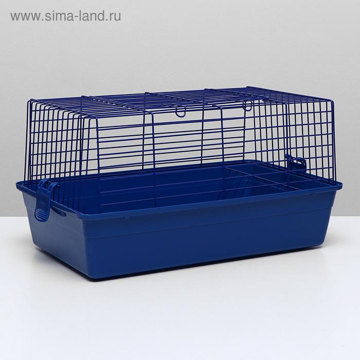  Клетка для кроликов, 60 х 36 х 32 см, синий