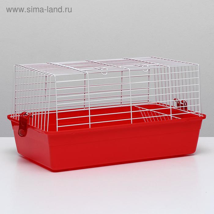 Клетка для кроликов, 60 х 36 х 32 см, красный