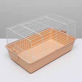 Клетка для кроликов с сенником, 60 х 36 х 32 см, бежевый от Сима-ленд