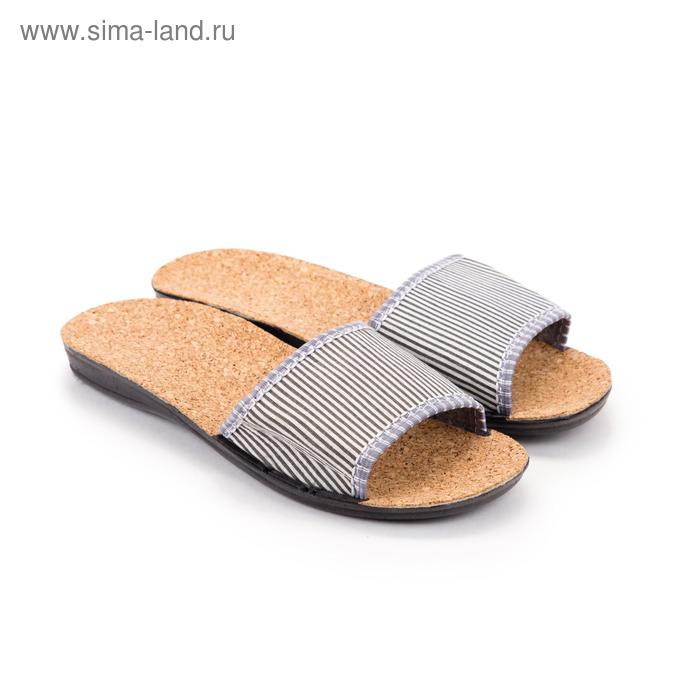 Тапочки женские, цвет серый, размер 40