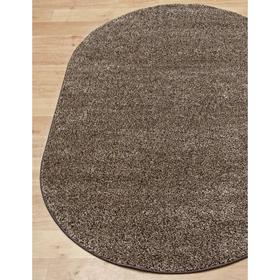 

Ковёр овальный Platinum t600, размер 200x300 см, цвет d.beige-brown