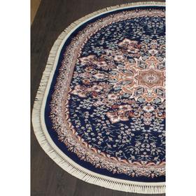 Ковёр овальный Isfahan d521, размер 200x285 см, цвет navy