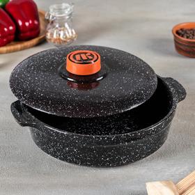 

Сотейник «Чёрный мрамор», 1,7 л, d=22 см, керамическая крышка