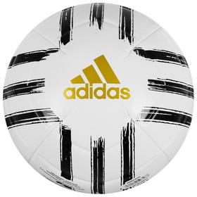 

Мяч футбольный ADIDAS Juve Club, размер 5, 2 панели, ТПУ, машинная сшивка, цвет белый/чёрный/золотой