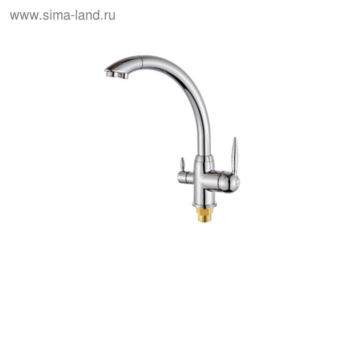 Смеситель для кухни FEINISE S9034 однорычажный высокий излив выход под фильтр хром 6965₽