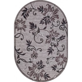 Ковёр овальный Merinos Silver, размер 100x200 см, цвет gray