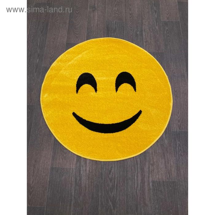 

Ковёр круглый Merinos Smile, размер 100x100 см, цвет yellow