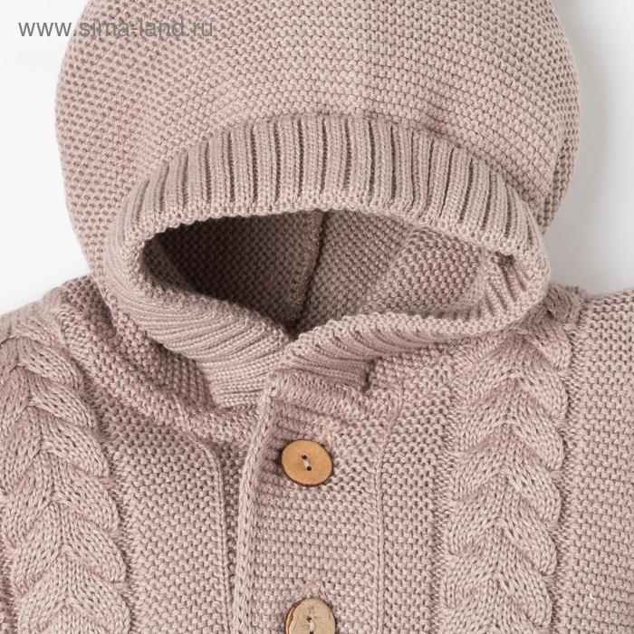 фото Комбинезон вязаный крошка я "мишка" рост 80-86 см