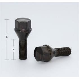 Болт M14x1,5, 55/28, hex17, конус, чёрный