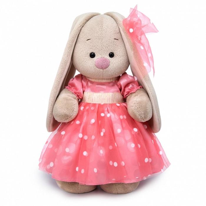 фото Мягкая игрушка «зайка ми в розовом платье», 25 см