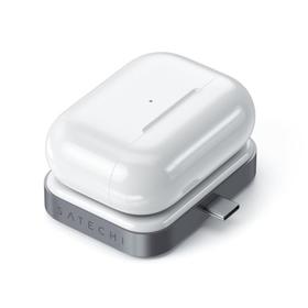 

Беспроводное зарядное устройство Satechi USB-C Wireless Charging Dock для AirPods, серый