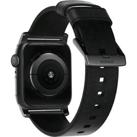 

Ремешок Nomad Modern Leather Strap для Apple Watch 44мм/42мм, чёрный