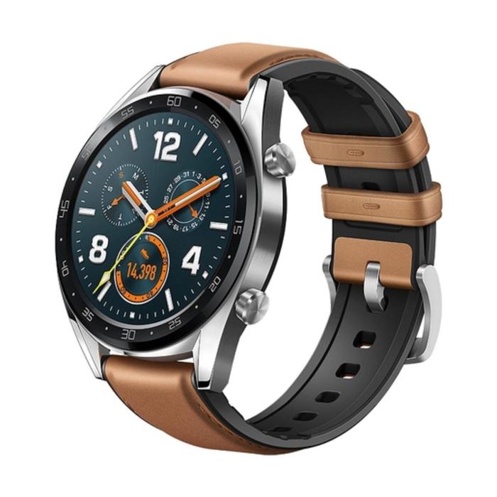Смарт-часы HUAWEI WATCH GT Brown Hybrid Strap, 46мм, 1.39