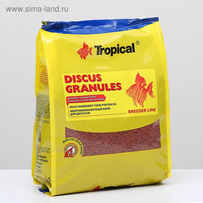 Корм Tropical Discus Granules для дискусов, медленно тонущие гранулы, 1 кг