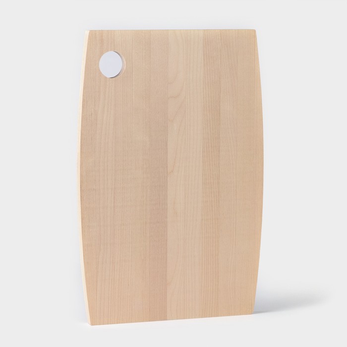 фото Доска разделочная доляна, 35×23×1,6 см, берёза