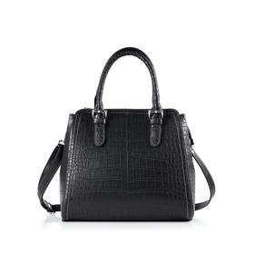 

Сумка женская, отдел на молнии, длинный ремень, цвет чёрный