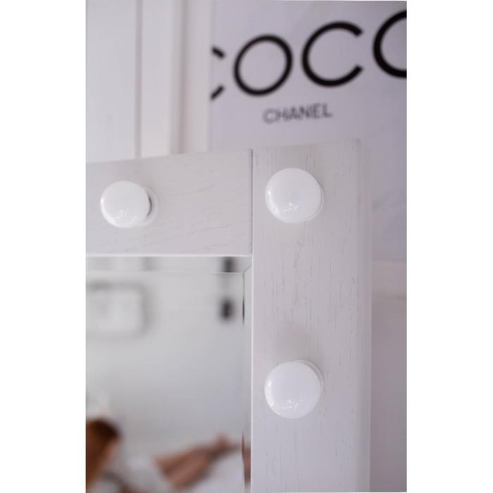 

Комплект светодиодных ламп для подсветки зеркала, 10шт, контроллер, от USB, 3000 - 6500К